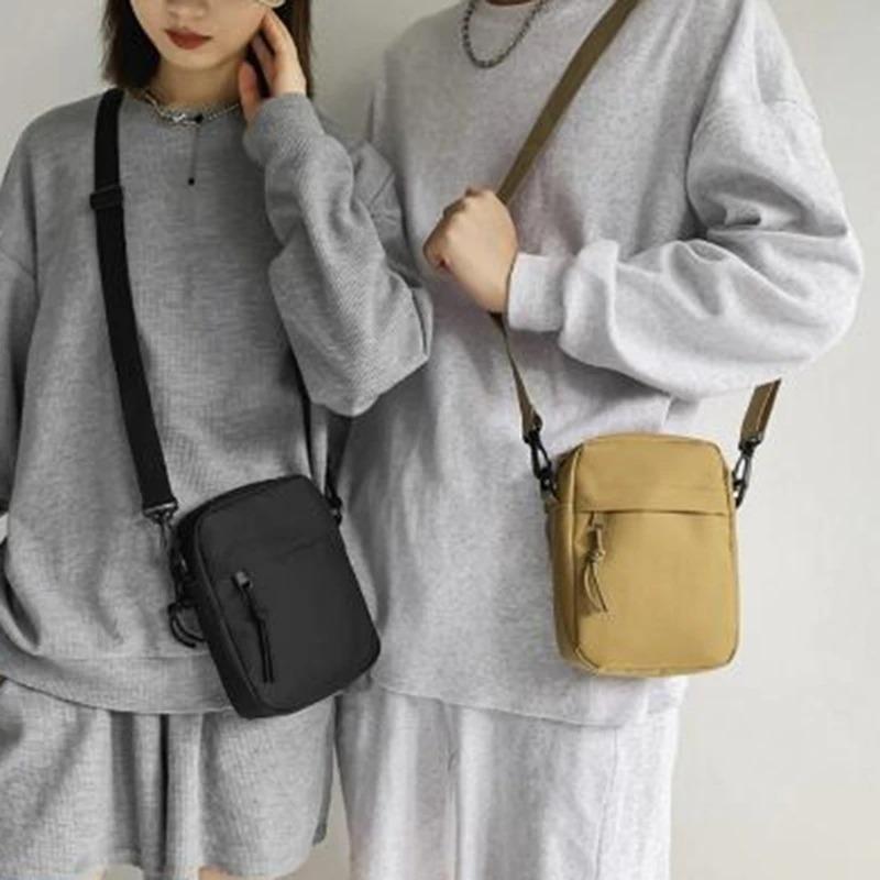 Messenger Sling Tassen Voor Mannen Casual Canvas Kleine Rits Crossbody Tas Eenvoudige Kleine Crossbody Schoudertas Mannen Tas