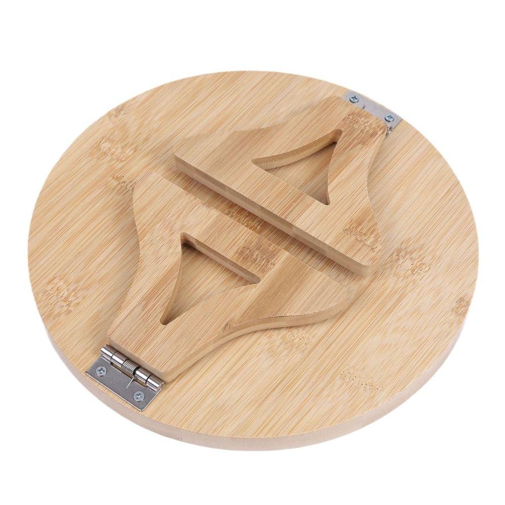 Circular Snack Tray Natural Wooden Armrest Tray Specific Storage Sofa Side Table Home Use