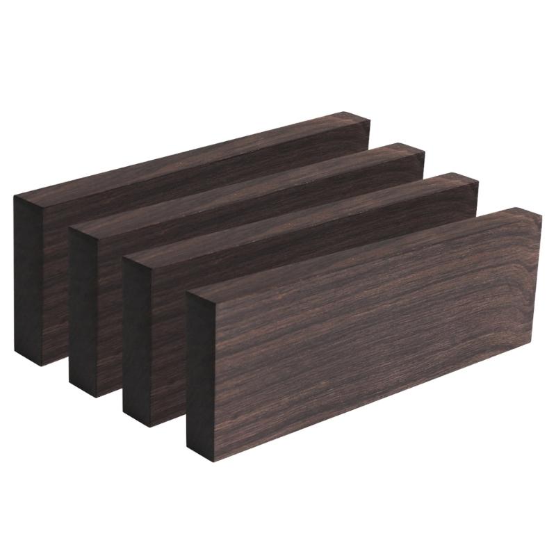 2/4 buc Lemn Ebon Negru Lemn Lemn Mâner Material Mâner Cuțit DIY Lemn Blank DIY Artizanat Mâner Tacâmuri Lemn