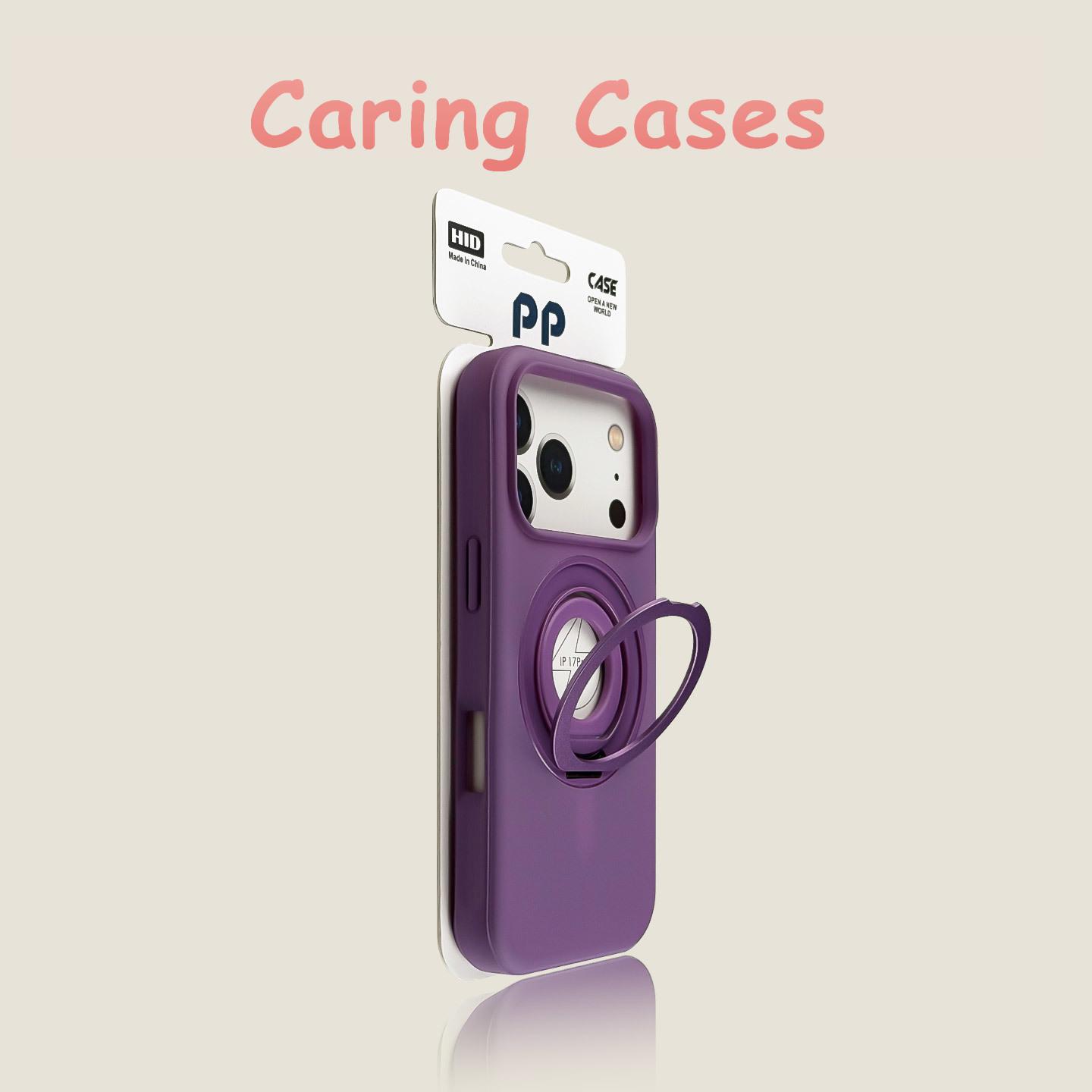 

For iPhone 17 Pro Max Case Black Rotating Ring Stand Skin-Feel Shockproof Premium Cover compatible with iphone 16 15 14 13 iPhone17 Pro Max фіолетовий
