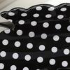 Women Hair Clip Black White Dot Print Acrylic Back Head Hair Claw Anti-slip Teeth Lightweight Colorfast Strong Grip Large Shark Clip