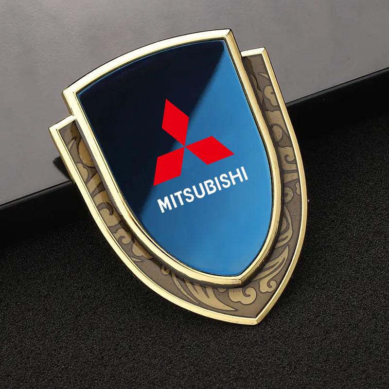 3D Metall Styling Karosserie Kotflügel Dekoration Schild Aufkleber für Mitsubishi L200 ASX Pajero Sport Outlander LANCER EX Colt RALLIART