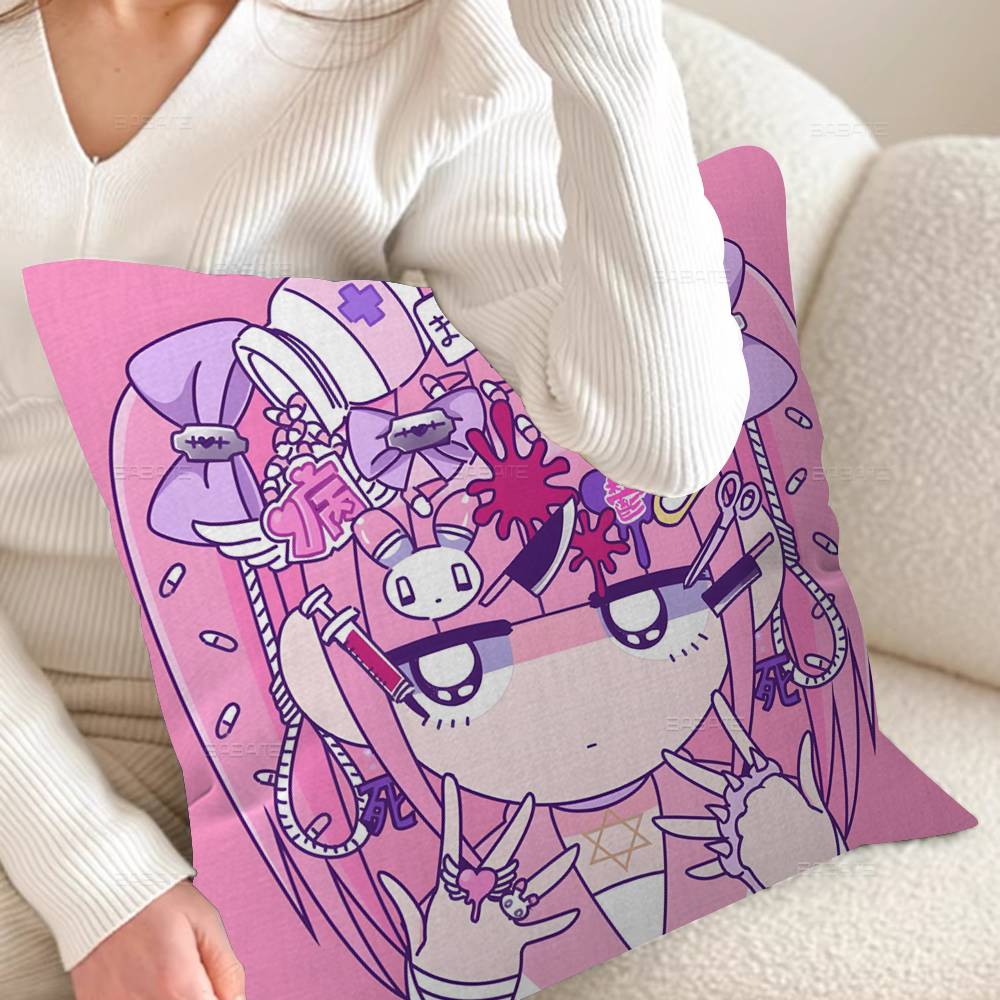 Menhera Chan Comic Characters Lucky Dragon pillow cover sofa cushion cover home room decoration children gift 30x30cm