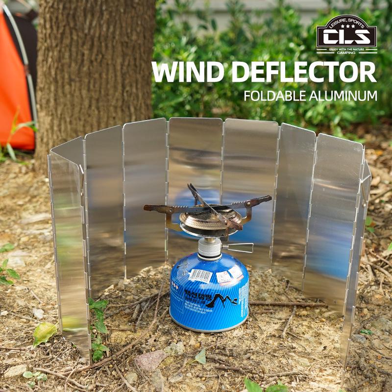 10-Piece Foldable Portable Camping Stove Windscreen for Outdoor Cooking and Mountaineering