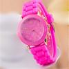 1Pc Silicone Watch Korean Version Fashionable and Beautiful Color Jelly Student Sports Watch