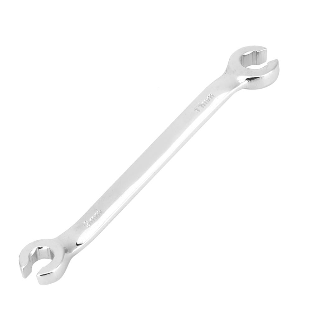 Flare Nut Wrench Carbon Steel 9 11mm Double Headed Open End Oil Tube Pipe Spanner