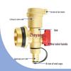 Automatic Brass Geothermal Manifold Air Vent and Water Drain Valve for Underfloor Heating, Large Flow, 1-1.2 inch Tailpiece