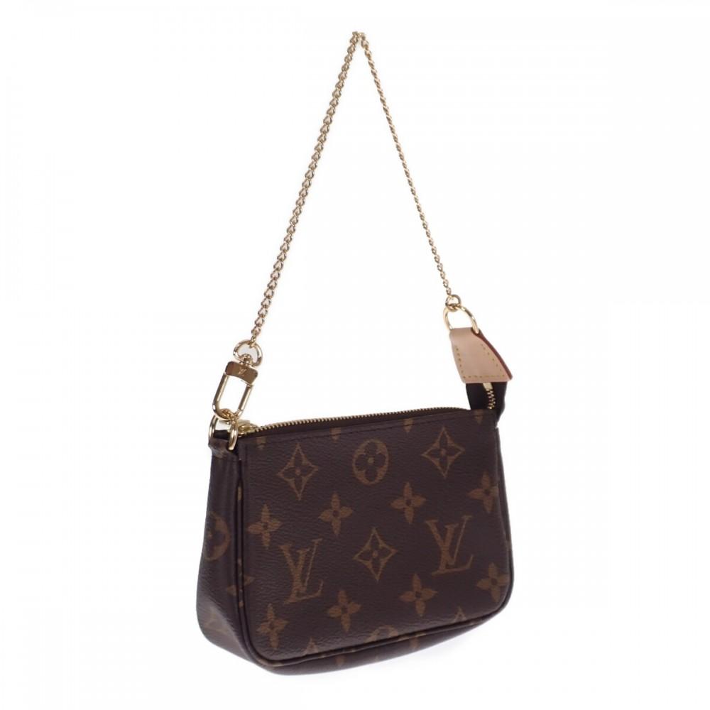 LOUIS VUITTON  M58009 Monogram Pouch Brown Women