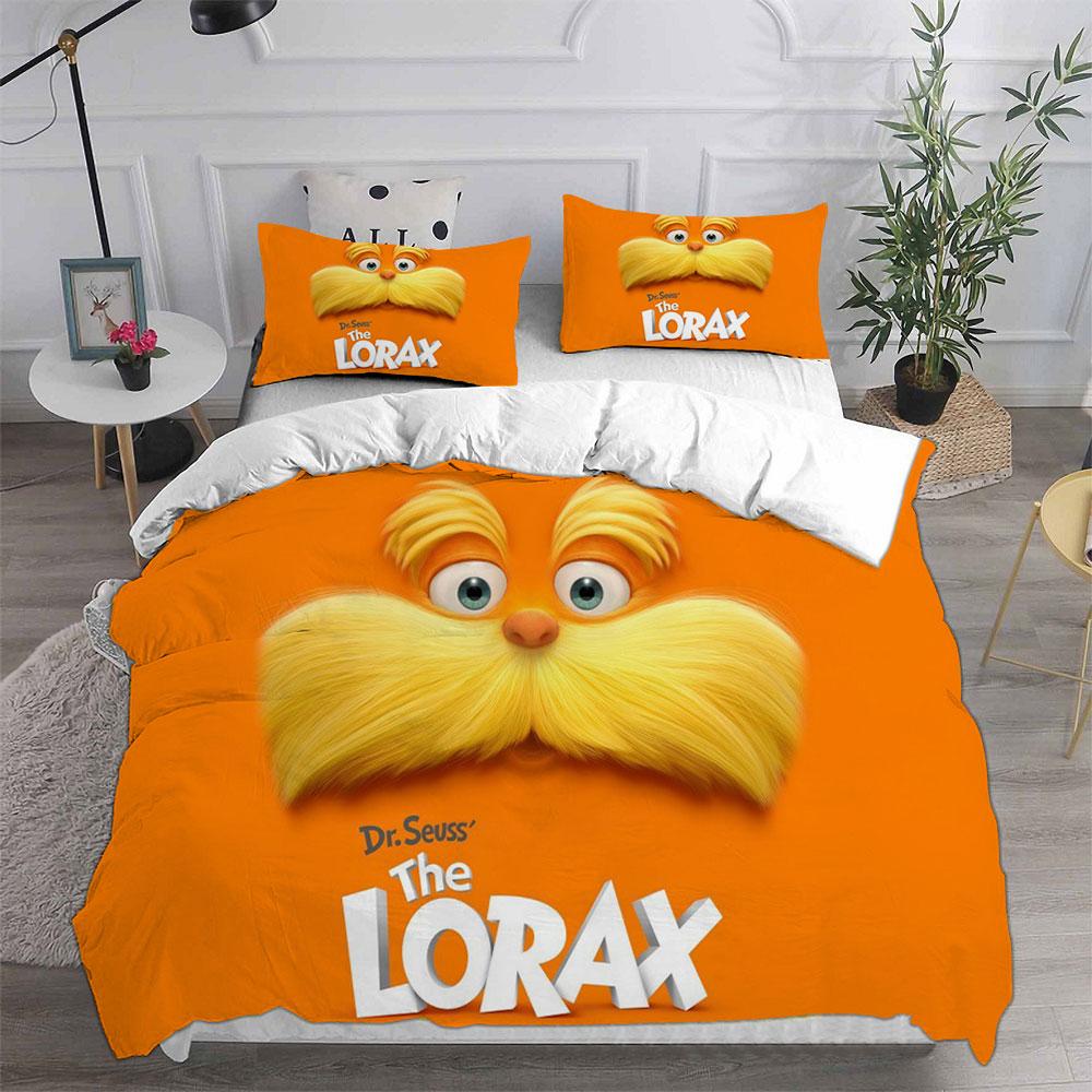 

The Lorax(2012) Bedding Sets Quilt Bed Cover Comforter Duvet Cover Pillow Case 2-3 Pieces Sets Kids Adult Bedroom Decoration EU Single 135x200cm