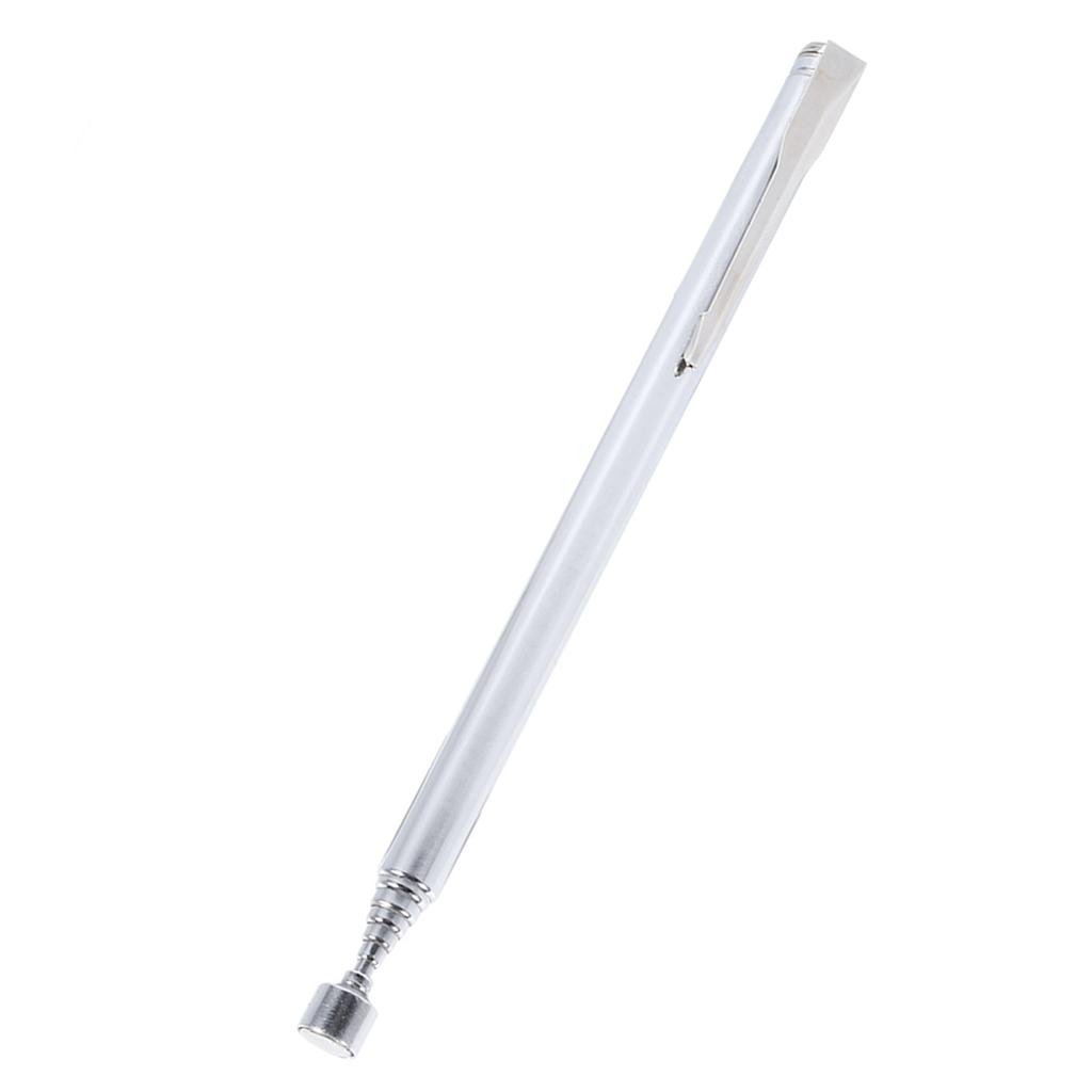Tragbarer, teleskopischer, einfacher magnetischer Pick-Up-Stab-Stick, der Magnet-Handheld-Werkzeug ausdehnt, Silber
