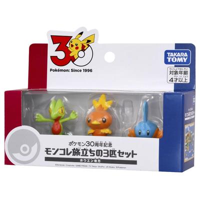 TAKARA TOMY Pokemon 30th Anniversary Moncolle Set of 3 from the Hoenn Region