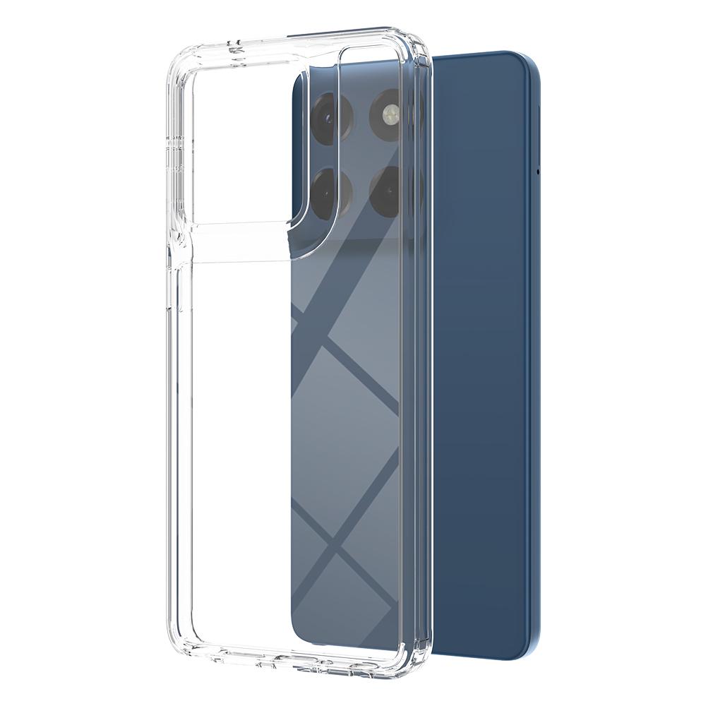 

For Motorola Moto G Stylus 5G (2025)/Edge 60 Stylus 5G Clear Case TPU+Acrylic Shockproof Phone Back Cover As Shown A