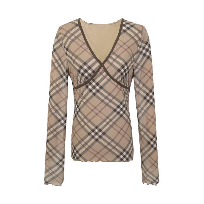 

Women s Mesh See-Through Slim-Fit Long-Sleeve Top – Unique, Fashionable, Flattering Hot Girl Style for Autumn 500 Pieces Minimum Order