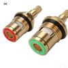 1/2pc Universal Replacement Tap Valves Brass Ceramic Disc Cartridge Inner Faucet Valve for Bathroom, Clockwise or Anti-clockwise