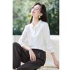 La Chapelle Women's Polo Neck Long Sleeve Shirt