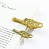 Creative Alligator Metal Bookmarks File Holder With Antique Finish For Students Professionals Paper Clip