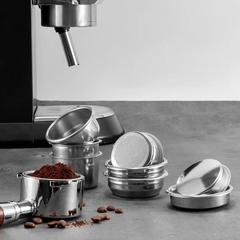51/54/58mm Náhradní košík kávového filtru Nerezový bezdnový portafiltr Espresso filtrační příslušenství Baristický nástroj