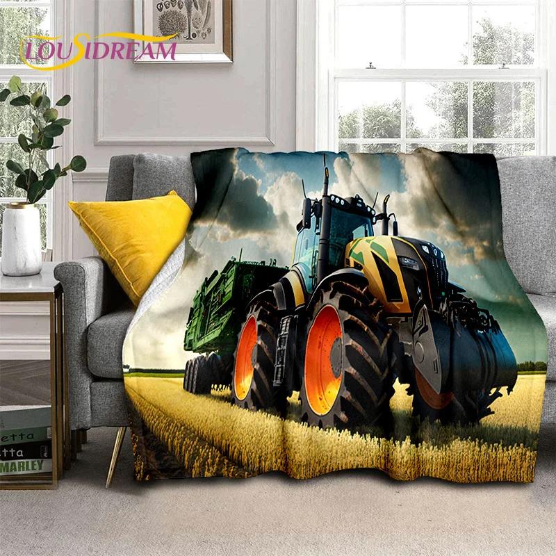 27 Style Truck Retro 3D Tractor Car Blanket,Soft Throw Blanket for Home Bedroom Bed Sofa Picnic Travel Office Cover Child Gift
