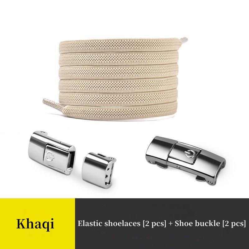 1 para leniwa klamra do sznurowadła elastyczna elastyczna mężczyźni i kobiety poszerzona płaska sznurówka nie muszą wiązać stałego artefaktu