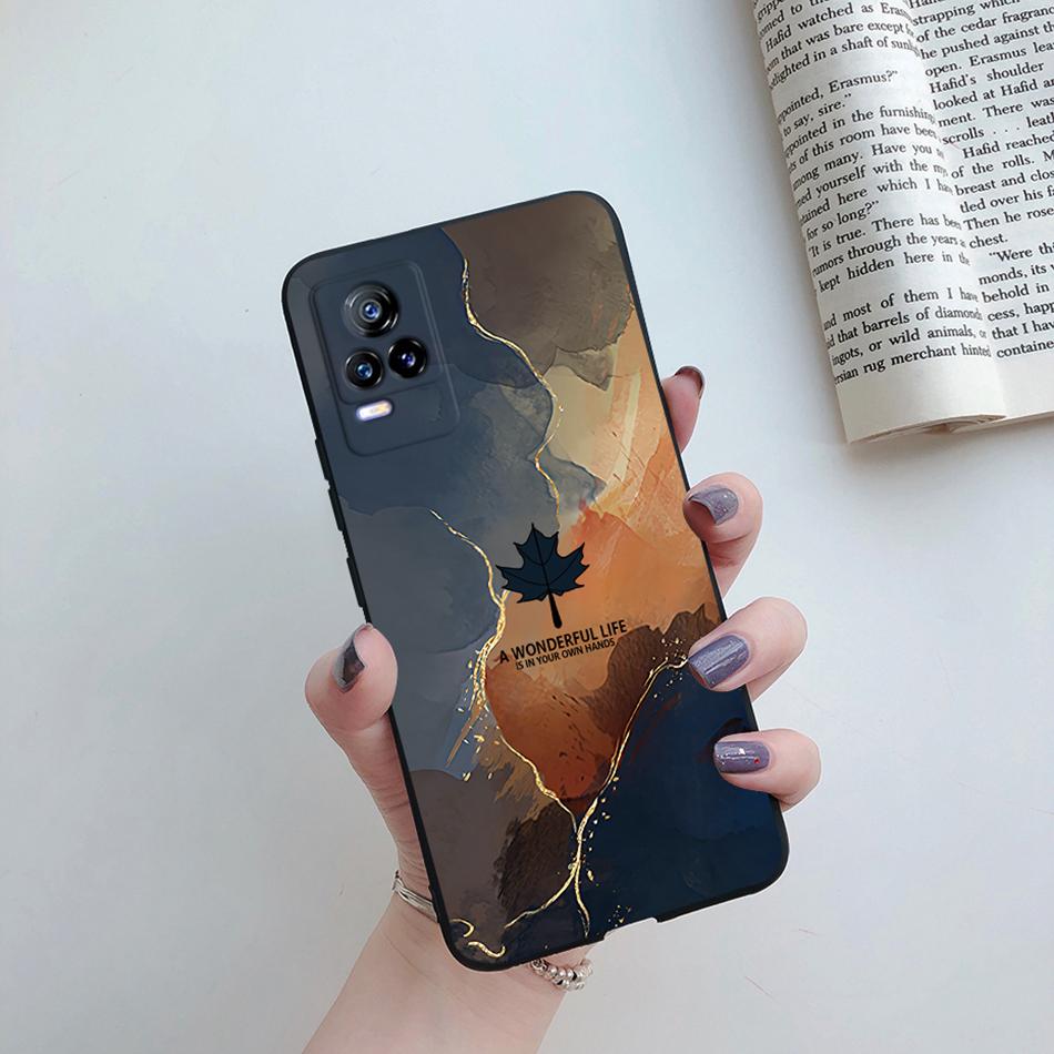 Para Funda Vivo V21e 2021 Gato Flor Suave TPU Fundas de Teléfono Para Vivo V21 V 21 V 21e 4G 5G V2061 V2066 V2108 V2050 Cubierta Trasera Fundas