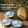 Ruhan Outdoor 304 SS Sierra Bowl & Camping Tableware Set