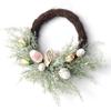 Easter Egg Wreath- Spring Artificial Front Door& Wall Hanging Decor, Garden Style Holiday Wreath for Easter& Valentine's Day