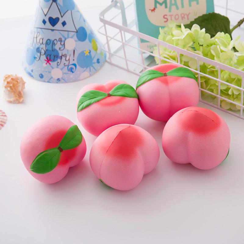 10CM Pfirsich Squishy Langsam Steigenden Jumbo Nette Süße Creme Duftenden Brot Kuchen Kinder Spielzeug Weihnachten Geschenk