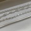 100% Solid 925 Sterling Silver Metal Bracelet for Women Vintage Handmade Simple Chain Bracelet Birthday ChristmasGift
