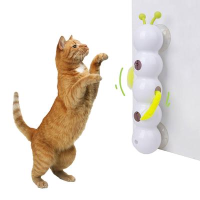 Caterpillar Teasing Cat Toy Motion Activated Kitten Toy Rechargeable Automatic Cat Toy with Tail for Bored Indoor Cats