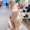 1-20PCS 500ml Cute Bear Milk Tea Bottle Disposable PET Transparent Juice Bottle Cartoon Bear Portable Juice Yogurt Bottle