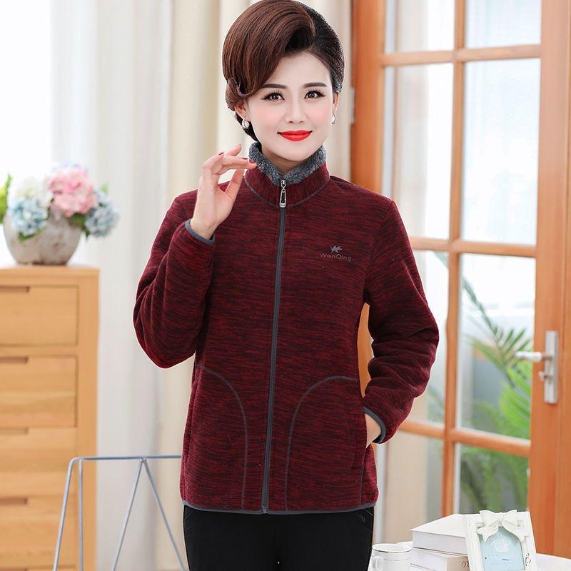 Polar Fleece Jacket Women  Autumn and Winter Thickened Double-sided Fleece Polar Fleece Jacket