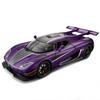 1/24 Koenigsegg One1 Alloy Model Samochodu Zabawka Diecast z Dźwiękiem i Światłem Pull Back Symulacja Skala Model Samochodu Zabawka dla Chłopca Prezent Urodzinowy