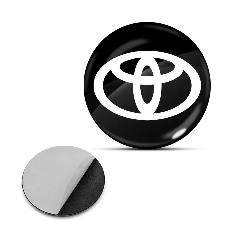 2/4/6Pcs Car Door Lock Keyhole Sticker Emblem Car Protective Sticker For Toyota TRD Racing Supra Corolla Parts Sport Yaris Grmn