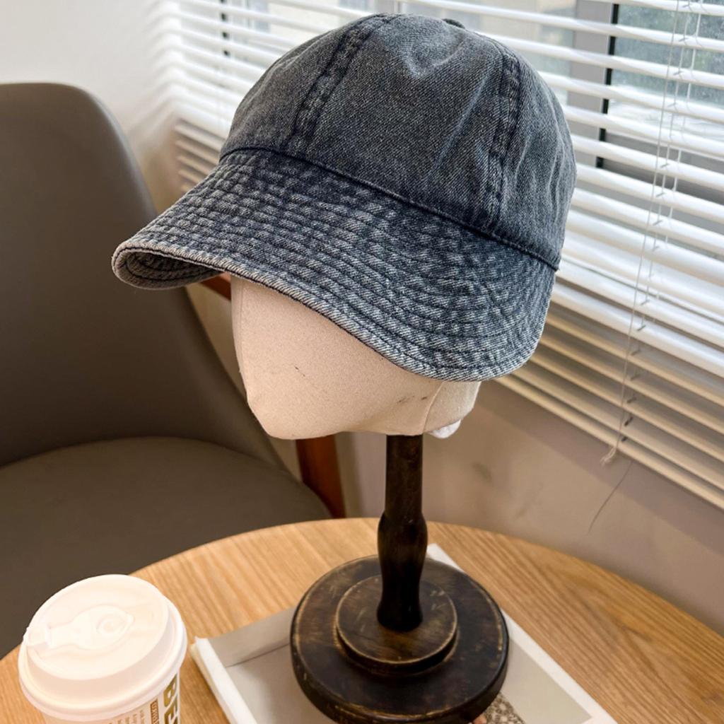 Dżinsowa czapka baseballowa Snapback Czapka Dżinsowa czapka baseballowa Damska Regulowana Czapka plażowa Dżinsowa czapka przeciwsłoneczna Luźny krój Czapka typu strapback