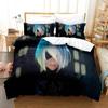 3D Print Game NieR Automata YoRHa No.2 Type B 2B Bedding Set Boys Girls Twin Queen Size Duvet Cover Pillowcase Bed Kids Adult Tool