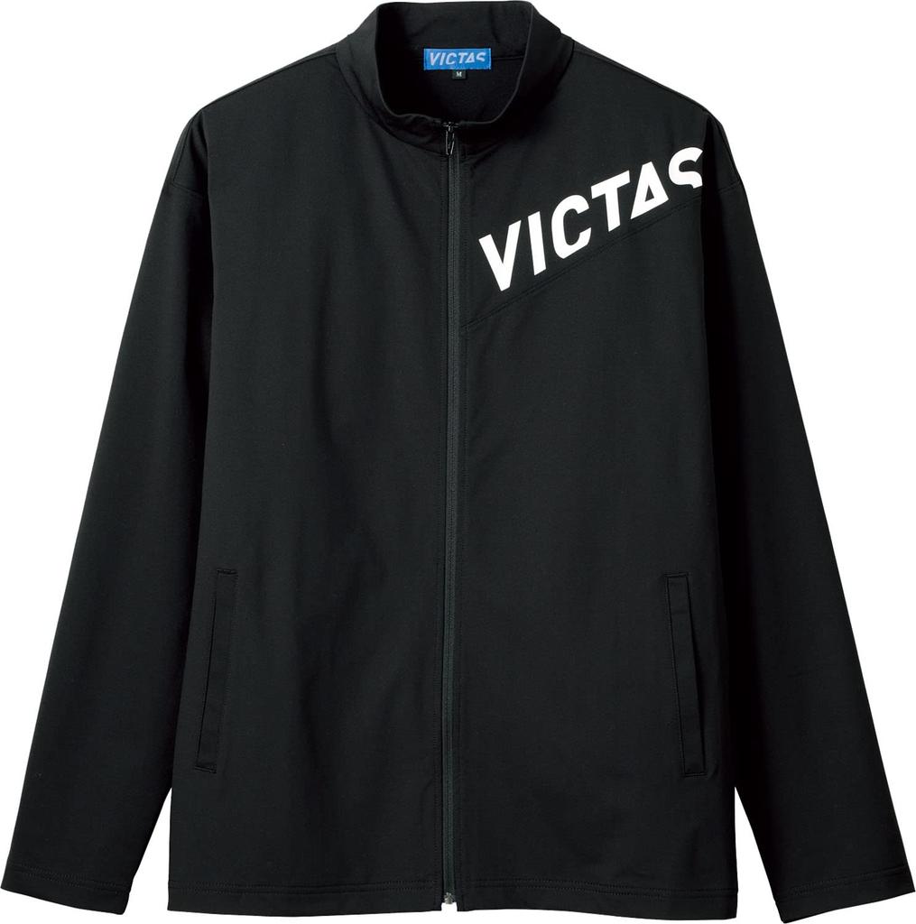 VICTAS Table Tennis Training Jersey V-NJJ307, Unisex, Black (1000), Size M, 542301
