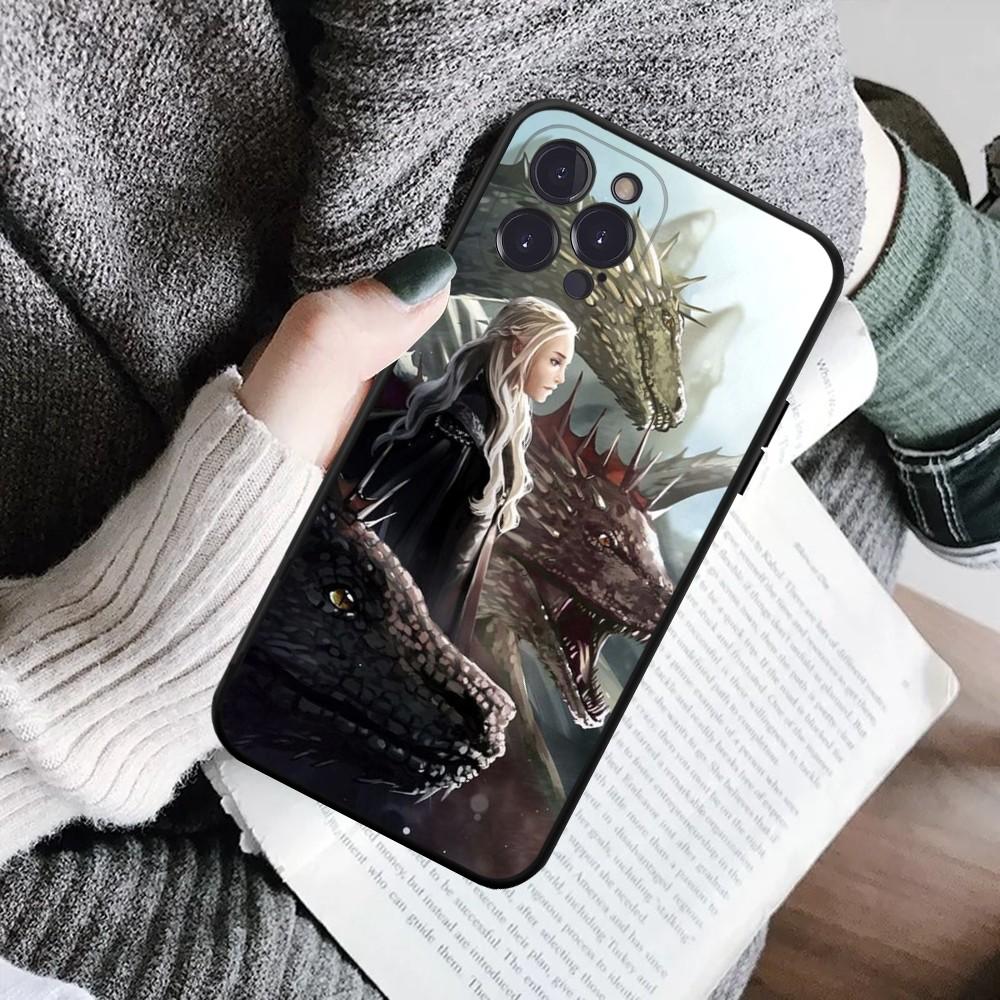 Dragon Mother Thrones Phone Case For IPhone 16 15 8 7 6 6S Plus X SE XR XS 14 11 12 13 Mini Pro Max Mobile Case