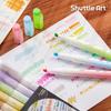 Shuttle Art Glitter Highlighter Pen Set Highlighter Pens with Chisel and Includes Clips for Card DIY and Perfect for and Cute and (10 Pens)