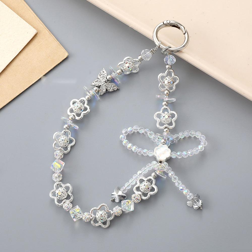 Bag Pendant Mobile Phone Keychain Strap Colorful Beads Phone Hanging Rope  Phone Case Accessories