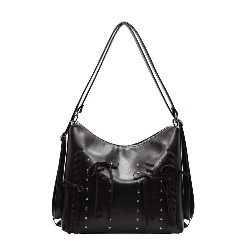 Retro Commuter Backpack Women's 2025 Autumn and Winter New Fashionable Large-capacity Tote Bag High-end Single Shoulder Oblique Span Bag