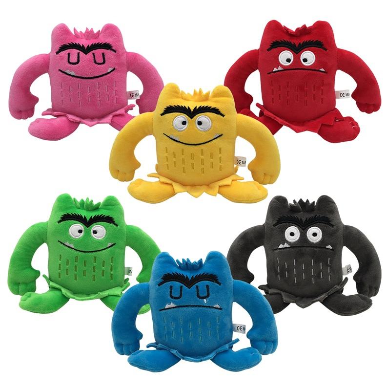 

6pcs/set 6 Colors Kawaii The Color Monster Plush Doll Children Monster Color Emotion Plushie Stuffed Toy For Kids Birthday Gifts 15cm