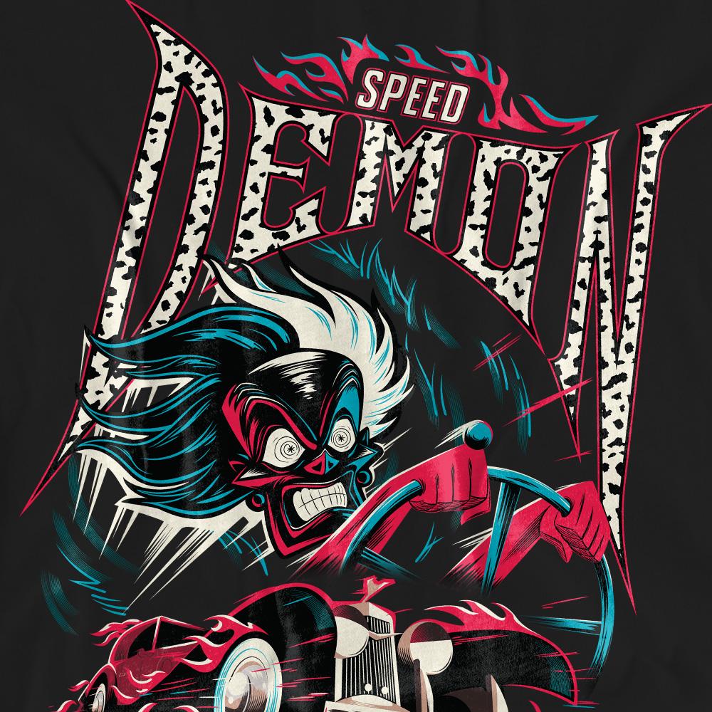 Disney Villains Unisex Adult Speed Demon Cruella De Vil T-Shirt