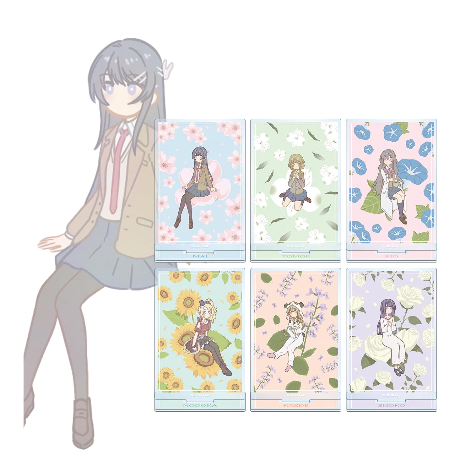 

Does Not Dream of Bunny Girl Series Trading Botania Acrylic Stand Box of 6 Rascal Senpai