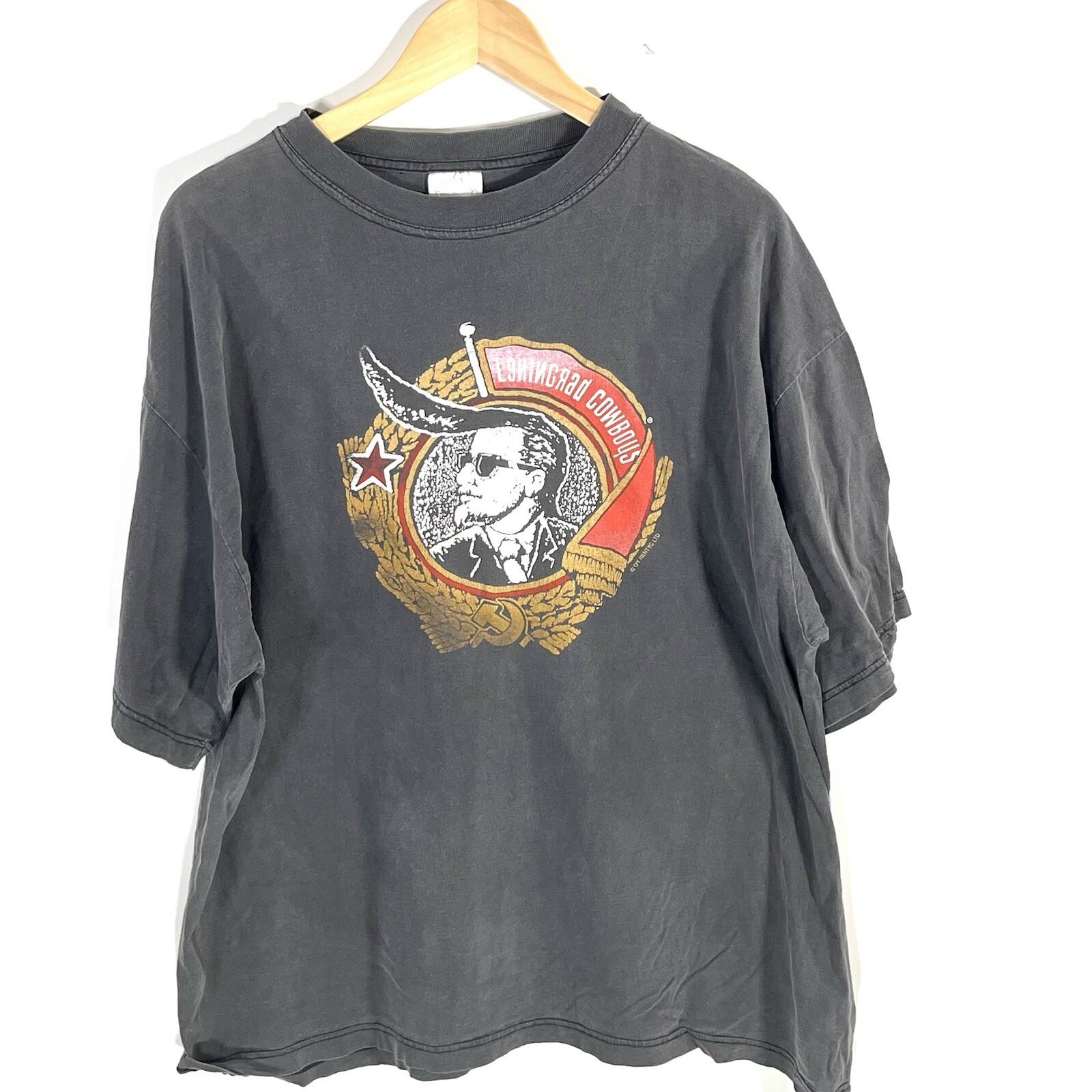 Vintage 1990’s Leningrad Cowboys Short Sleeve Graphic T-shirt Size XL S