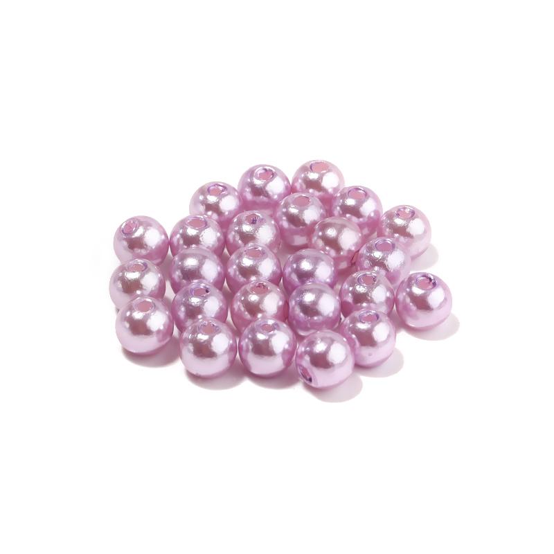50-1000pcs/Lot 3/4/5/6/8/10/12mm Round Acrylic Plastic Beads ABS Imitation Pearl Beads Loose Spacer Bead For Jewelry Making