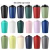 12oz Insulated Stainless Steel Coffee Cup with Scale & Flip-Top Lid