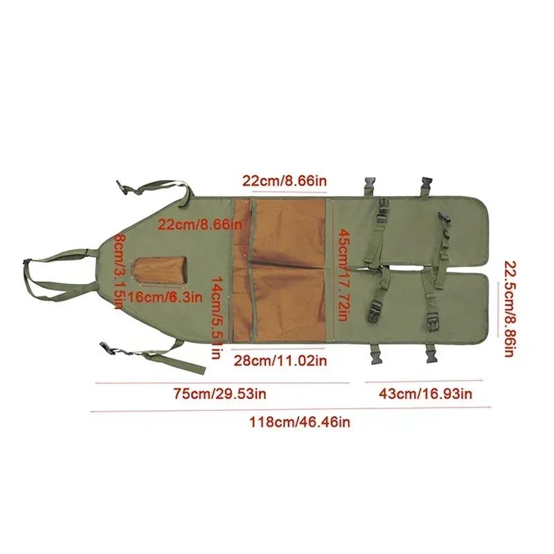 Hot Wear-resistant Oxford Apron For Gardening Work Multiple Pockets For Small Tools Pruning Branches Picking Work Aprons