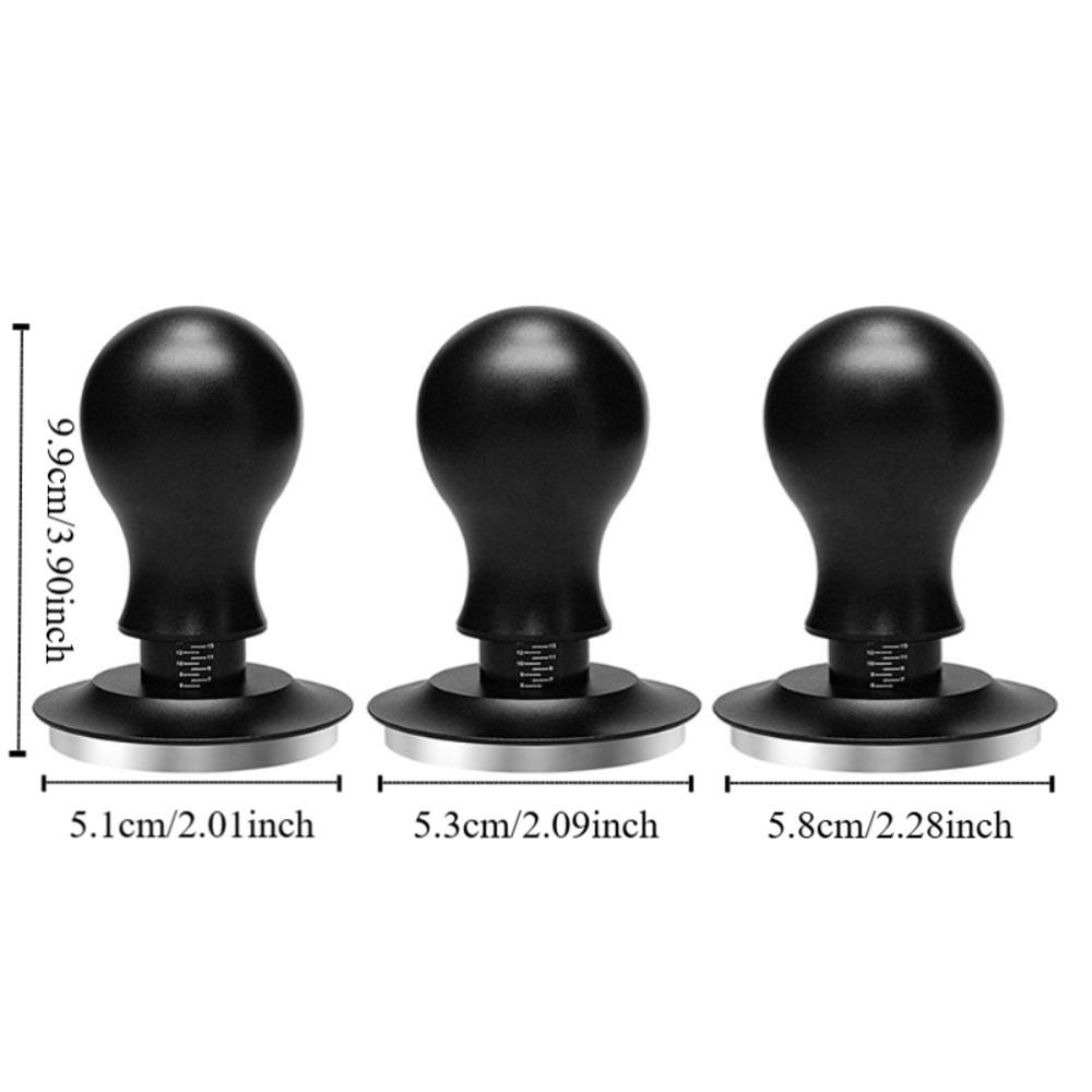Spring Loaded Coffee Tamper Flat/threaded Bottom Coffee Powder Press Durable Coffee Leveler  Bar