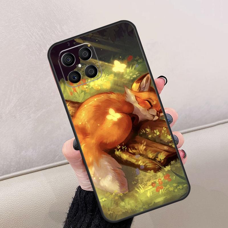 Cartoon Fox Case For Honor Magic 7 Lite 5 6 Pro Cover For Honor X9c X9a X9b X8a X8b X9 200 400 50 70 90