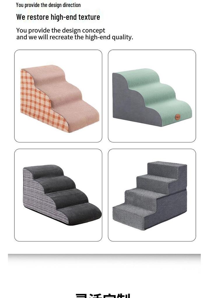 Pet Stairs: Washable, Non-slip, Multi-Step Ladder for Cats and Dogs